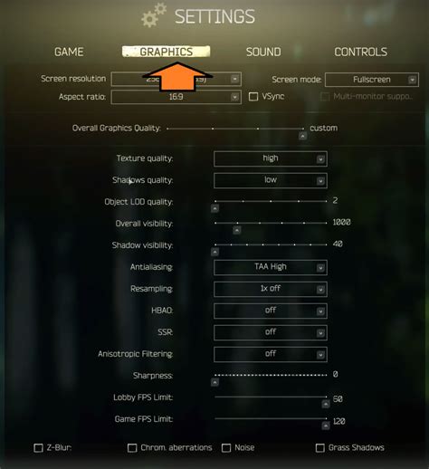 tarkov settings|Tarkov settings for most FPS : r/EscapefromTarkov